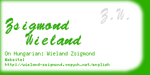zsigmond wieland business card